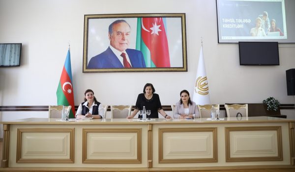 Təhsil Tələbə Krediti Fondunun nümayəndələri Gəncə Dövlət Univeritetində görüş keçiriblər