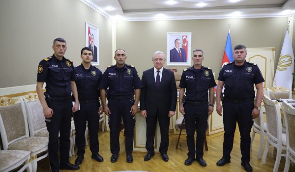Gəncə Dövlət Universitetinin mühafizə polisləri ilə görüş