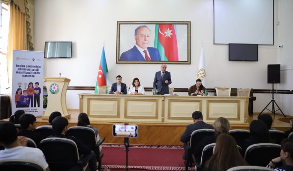 GDU-da “Region gənclərinin sosial-psixoloji maarifləndirilməsi marafonu” adlı layihə çərçivəsində tədbir keçirilib