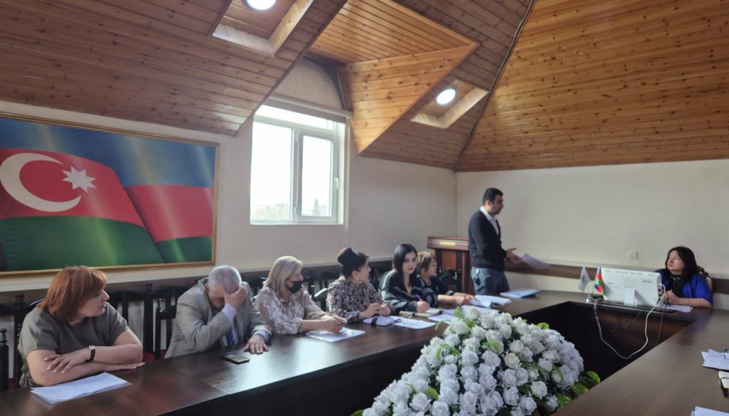 Gəncə Dövlət Universitetinin tabeliyinə verilmiş 4 elmi müəssisənin əməkdaşları ilə görüş keçirilib