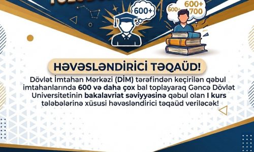 Ali təhsil müəssisələrinə keçirilən qəbul imtahanlarında 600 və daha çox bal toplayan abituriyentlərin nəzərinə!