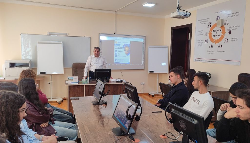 Gəncə Dövlət Universitetində “İnnovasiyanın İdarə Edilməsi” mövzusunda təlim keçirilib